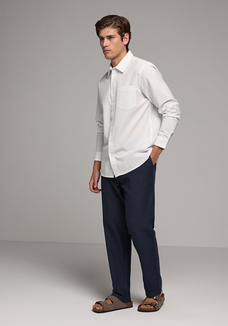 Зображення Сорочка З Довгим Рукавом Чоловіча Біла