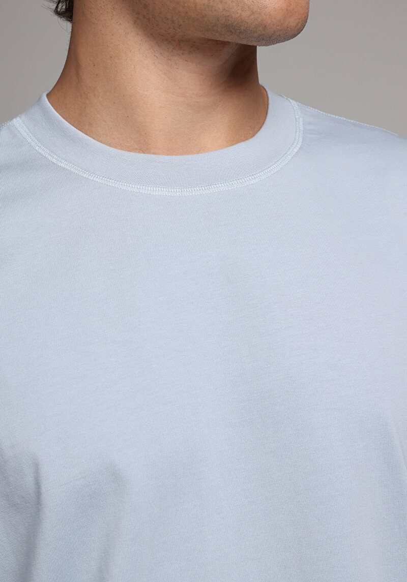 Зображення Футболка З Коротким Рукавом Чоловіча Блакитна