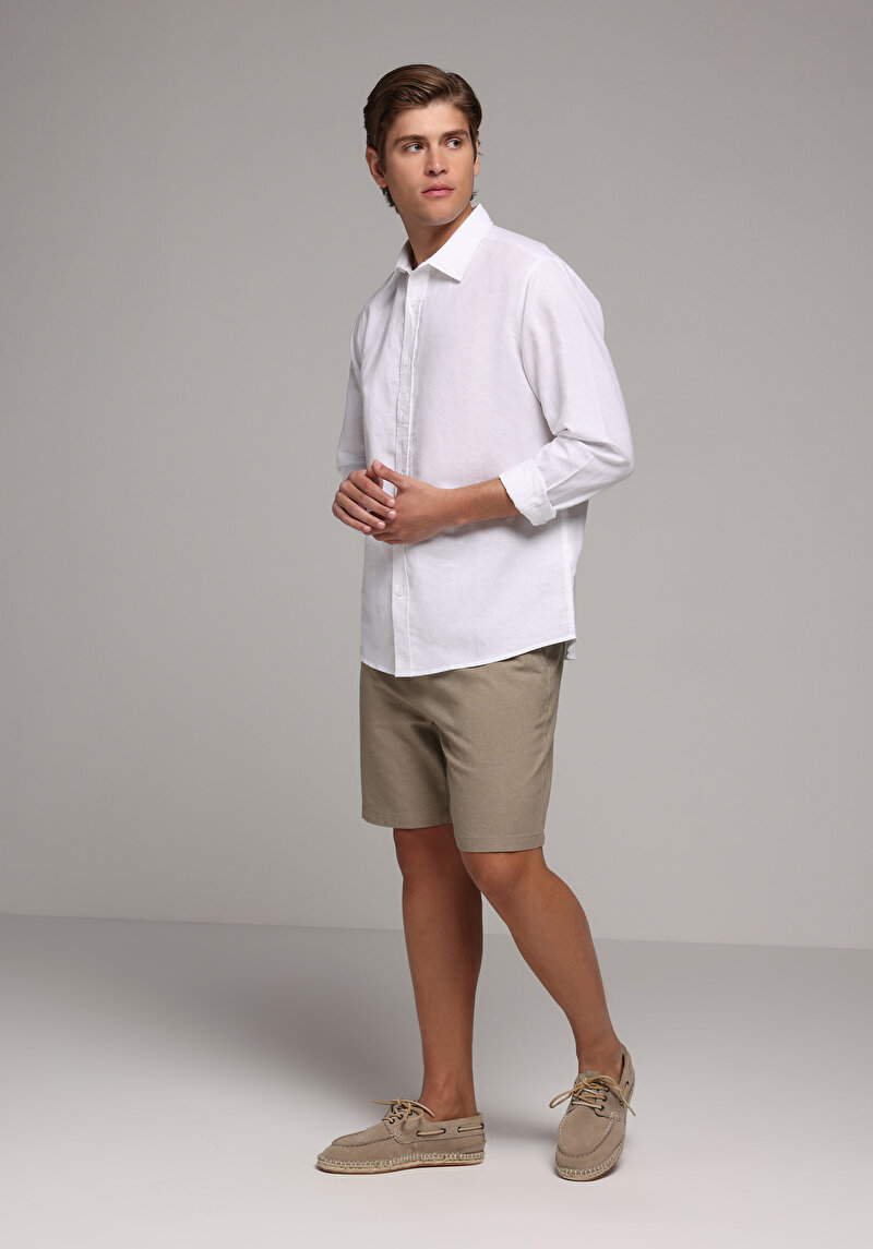 Зображення Сорочка З Довгим Рукавом Чоловіча Біла