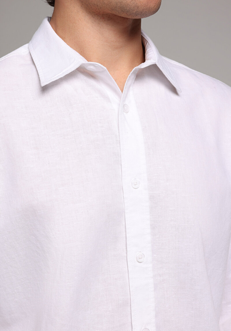 Зображення Сорочка З Довгим Рукавом Чоловіча Біла