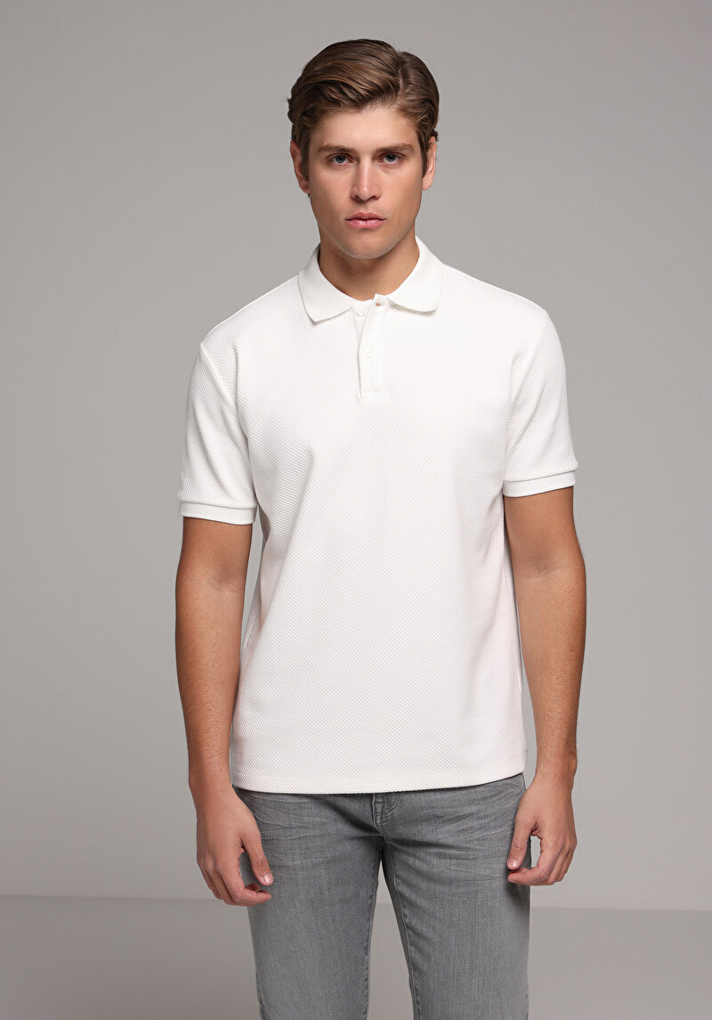 Зображення Поло З Коротким Рукавом Чоловіче Біле