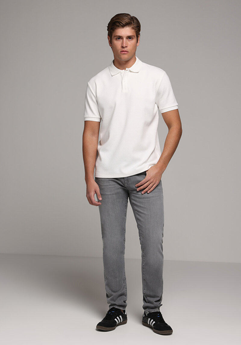 Зображення Поло З Коротким Рукавом Чоловіче Біле