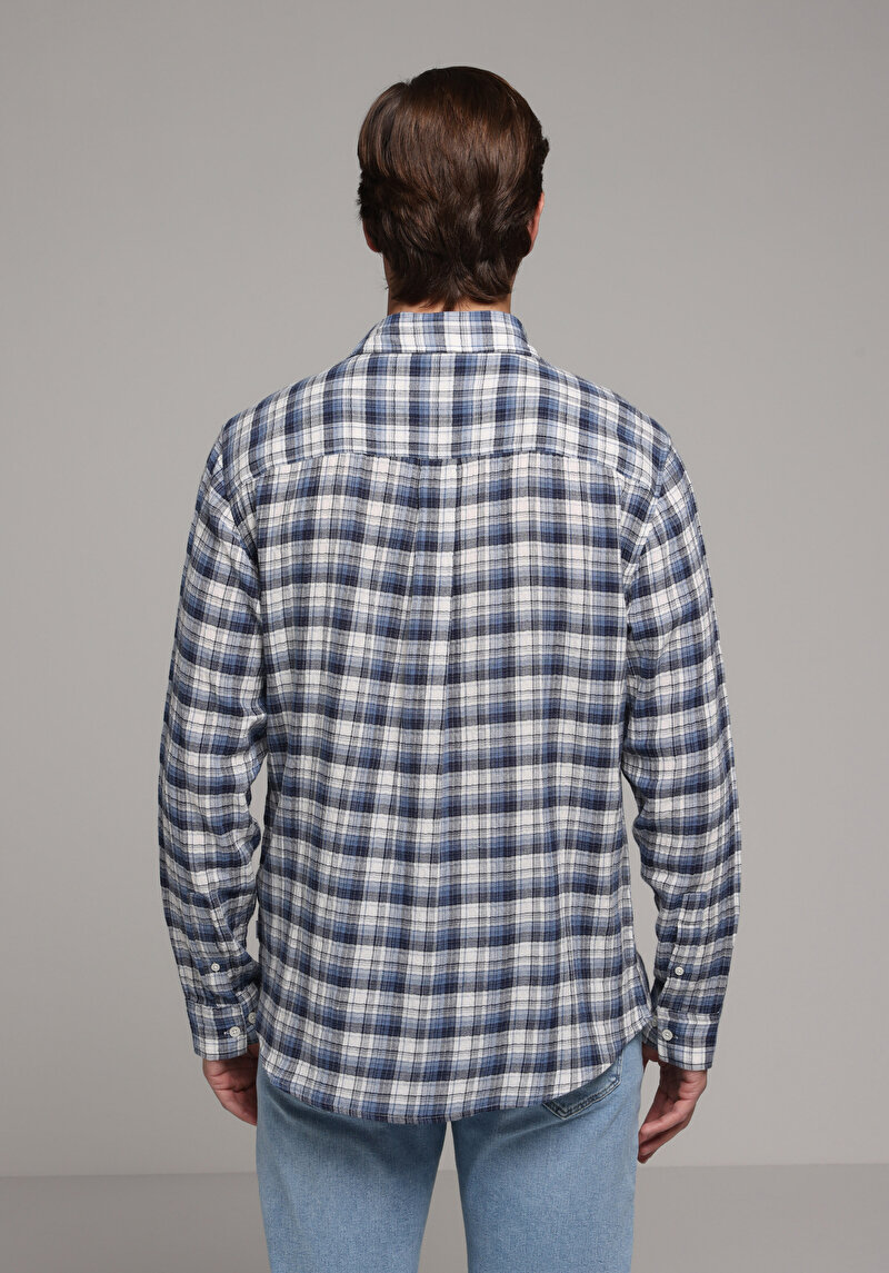 Зображення Сорочка З Довгим Рукавом Чоловіча Блакитна