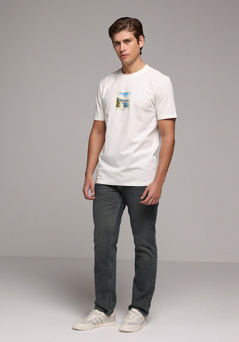 Зображення Футболка З Коротким Рукавом Чоловіча Біла