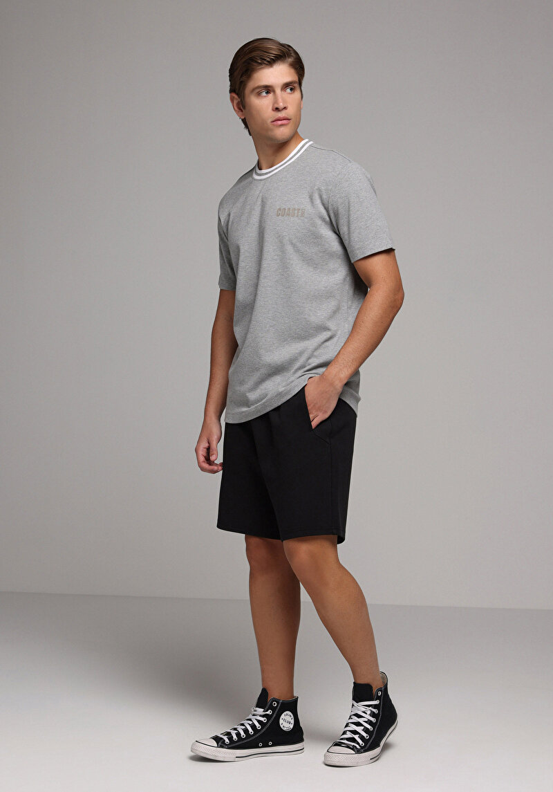 Зображення Футболка З Коротким Рукавом Чоловіча Сіра