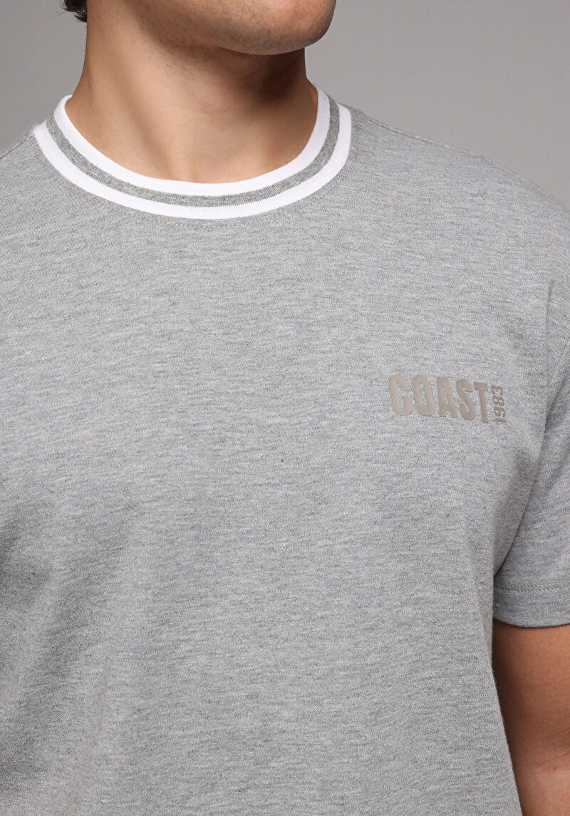 Зображення Футболка З Коротким Рукавом Чоловіча Сіра