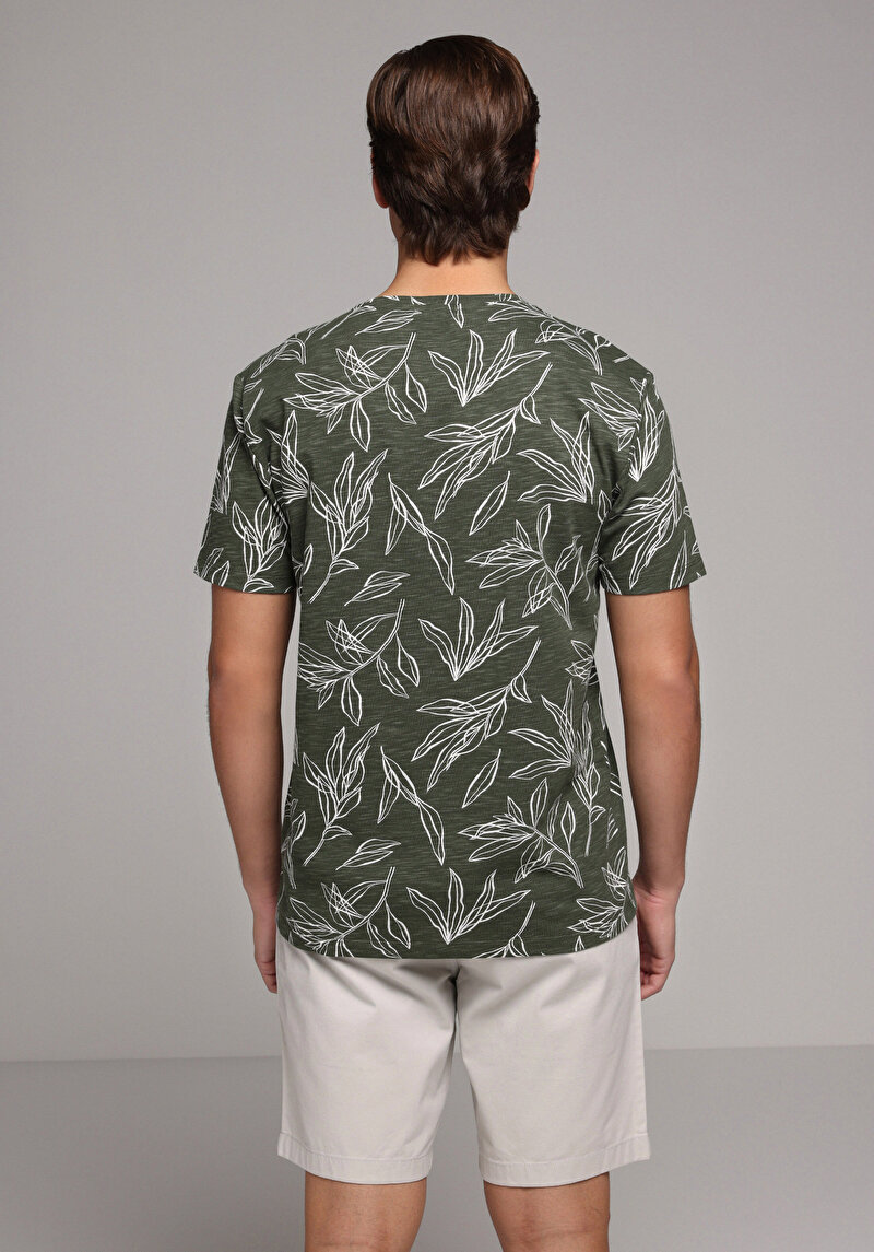 Зображення Футболка З Коротким Рукавом Чоловіча Зелена