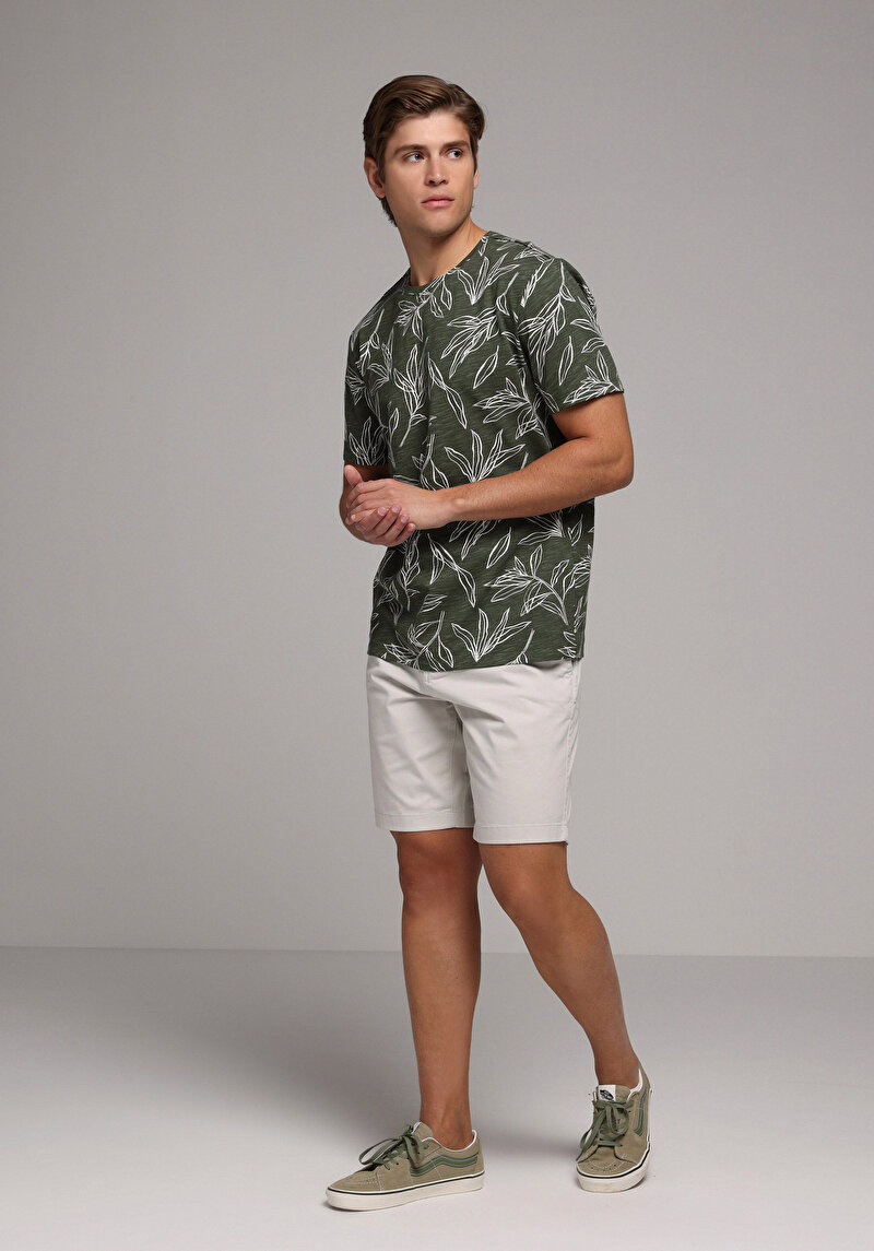 Зображення Футболка З Коротким Рукавом Чоловіча Зелена