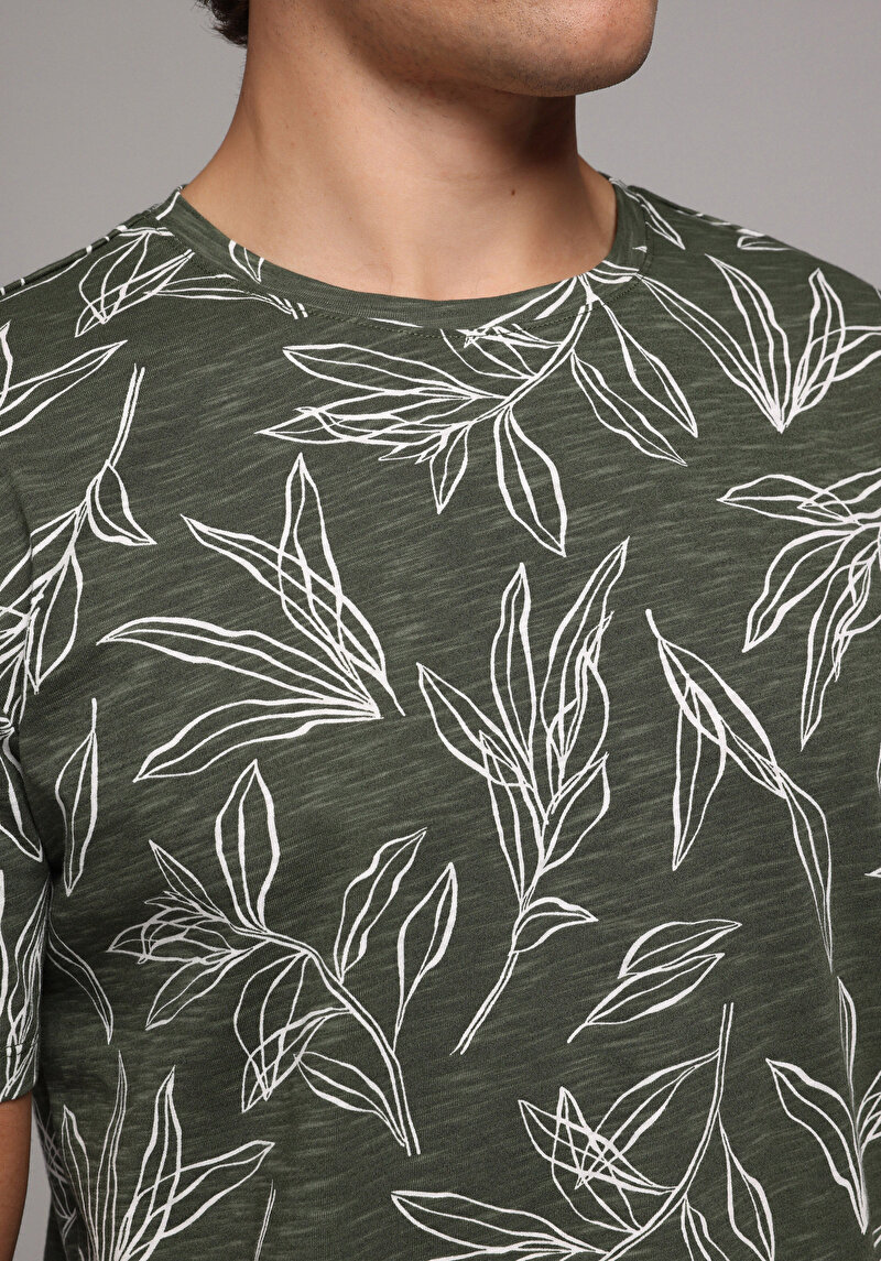 Зображення Футболка З Коротким Рукавом Чоловіча Зелена