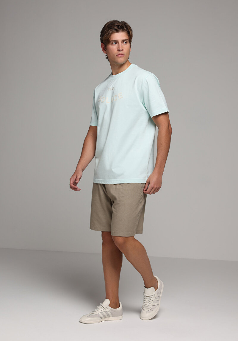 Зображення Футболка З Коротким Рукавом Чоловіча Бірюзова