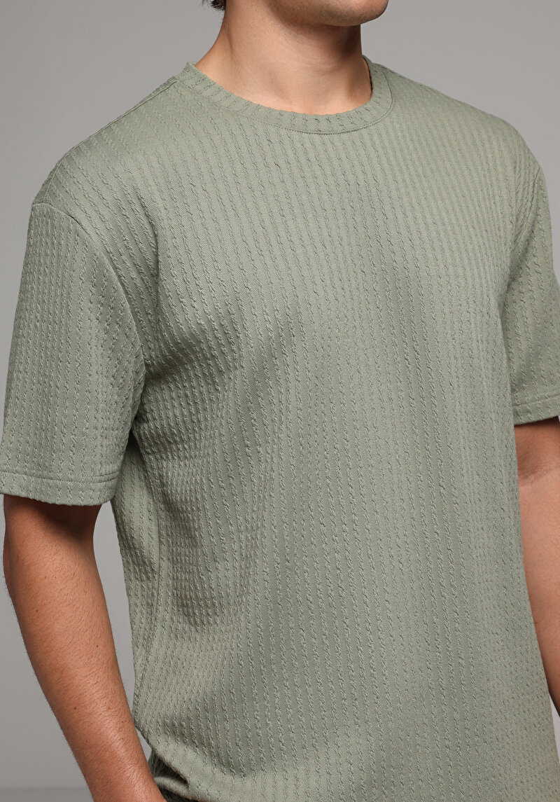 Зображення Футболка З Коротким Рукавом Чоловіча Зелена