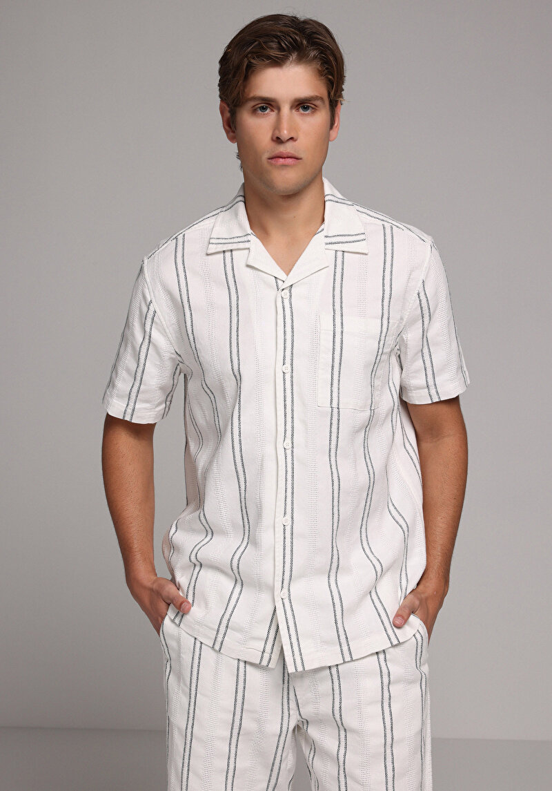 Зображення Сорочка З Коротким Рукавом Чоловіча Біла