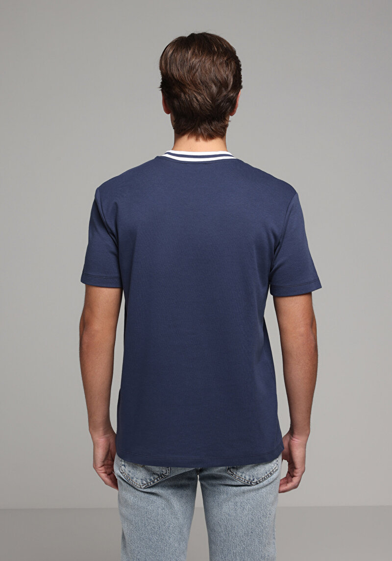 Зображення Футболка З Коротким Рукавом Чоловіча Синя