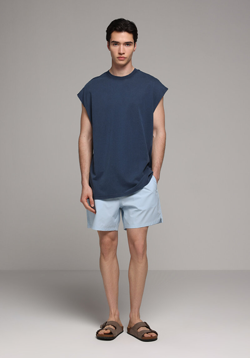 Показати інформацію про Шорти Пляжні Чоловічі Блакитні