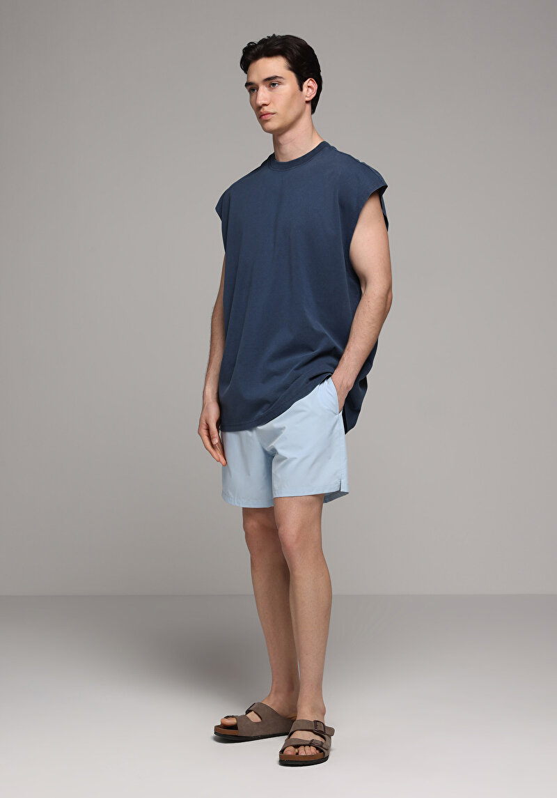 Зображення Шорти Пляжні Чоловічі Блакитні