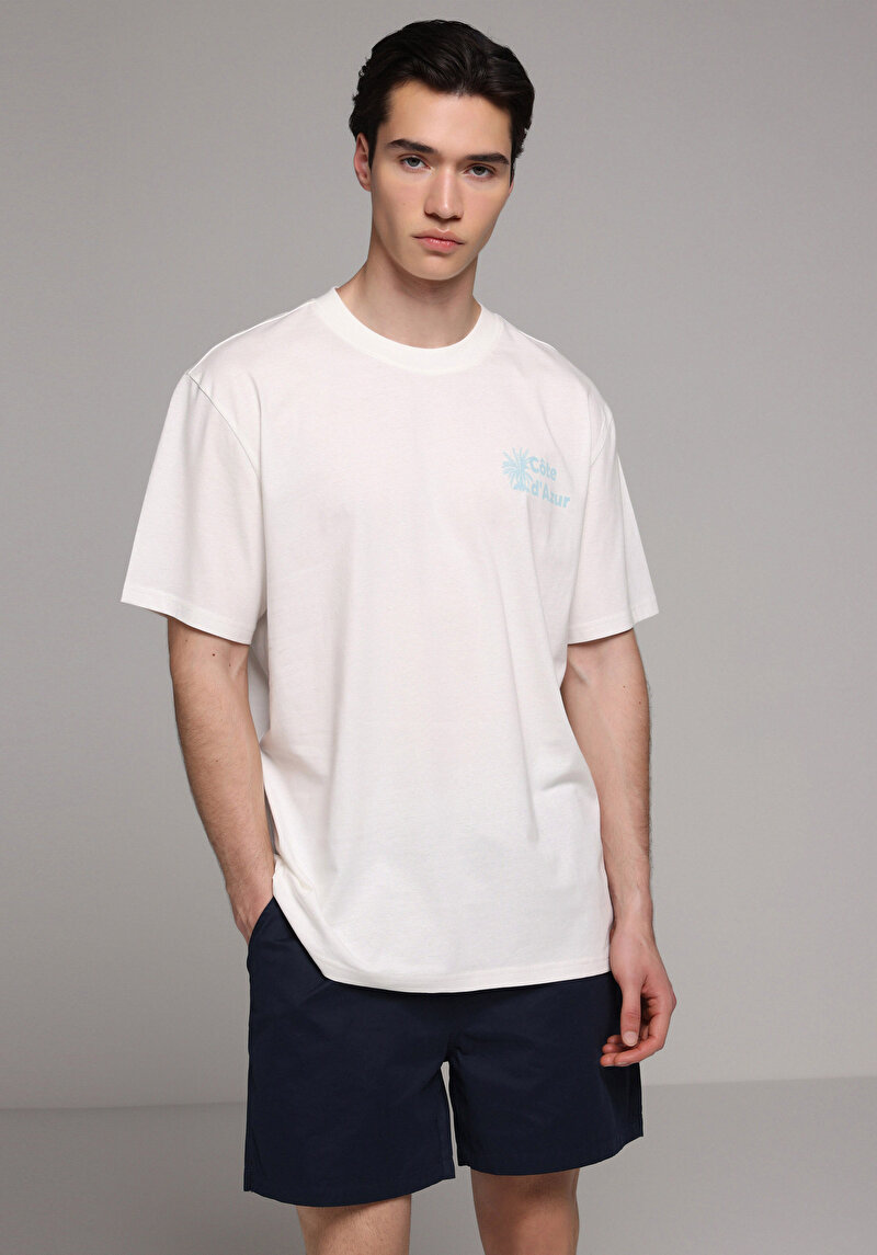 Зображення Футболка З Коротким Рукавом Чоловіча Біла