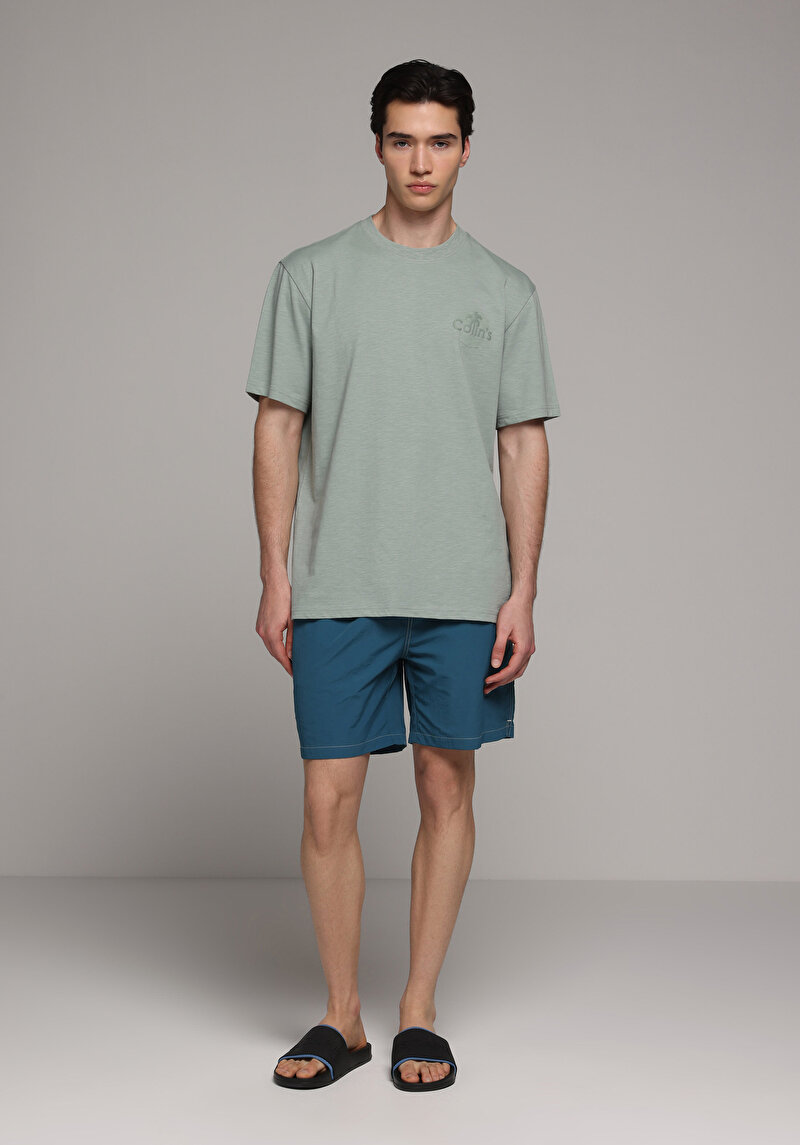 Зображення Шорти Пляжні Чоловічі Зелені