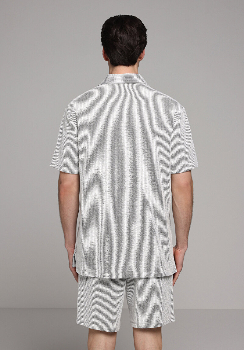 Зображення Поло З Коротким Рукавом Чоловіче Сіре