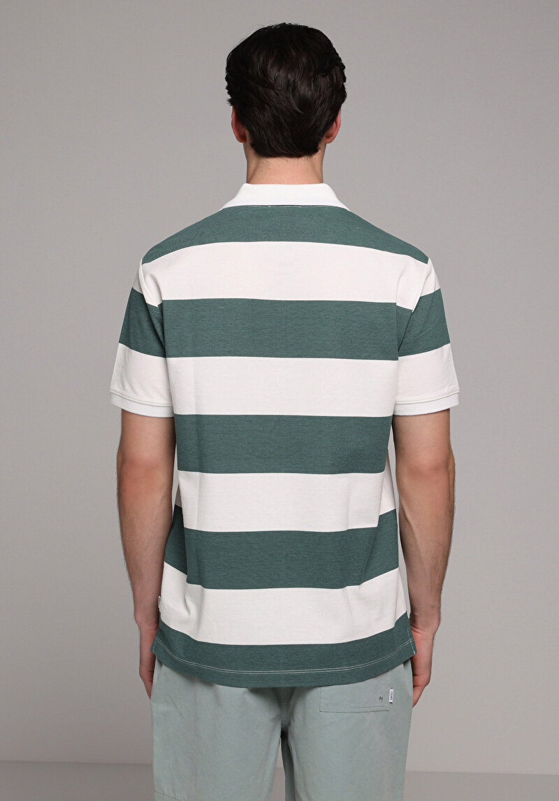 Зображення Поло З Коротким Рукавом Чоловіче Зелене