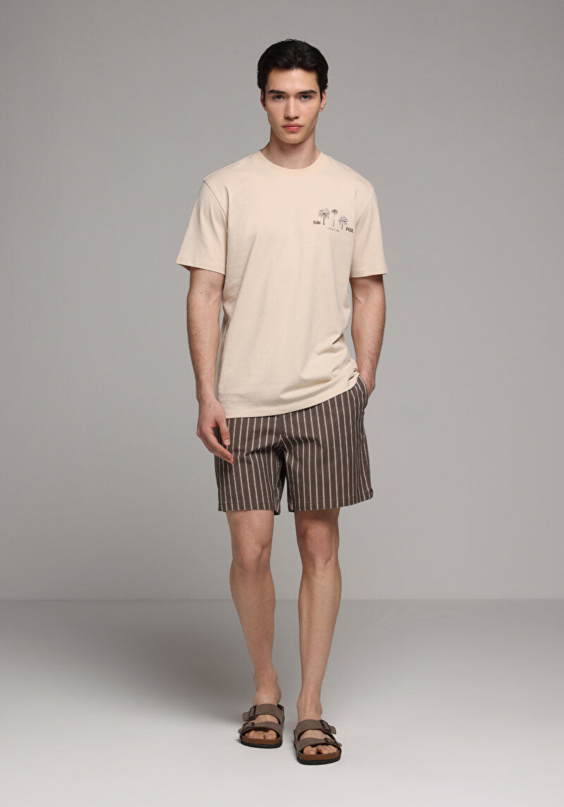 Зображення Шорти Пляжні Чоловічі Коричневі