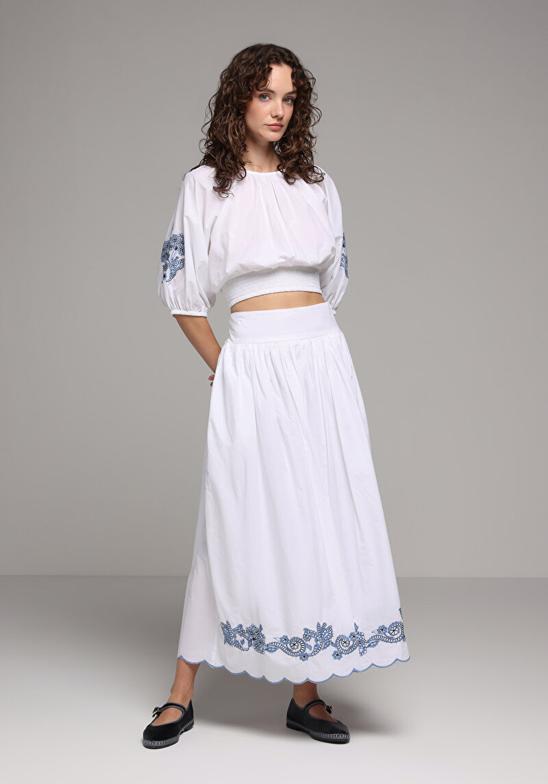 Зображення Спідниця Жіноча Біла