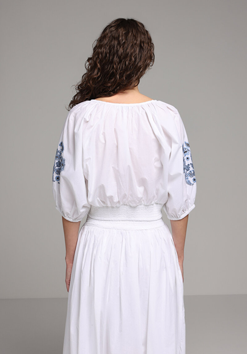 Зображення Сорочка З Довгим Рукавом Жіноча Біла