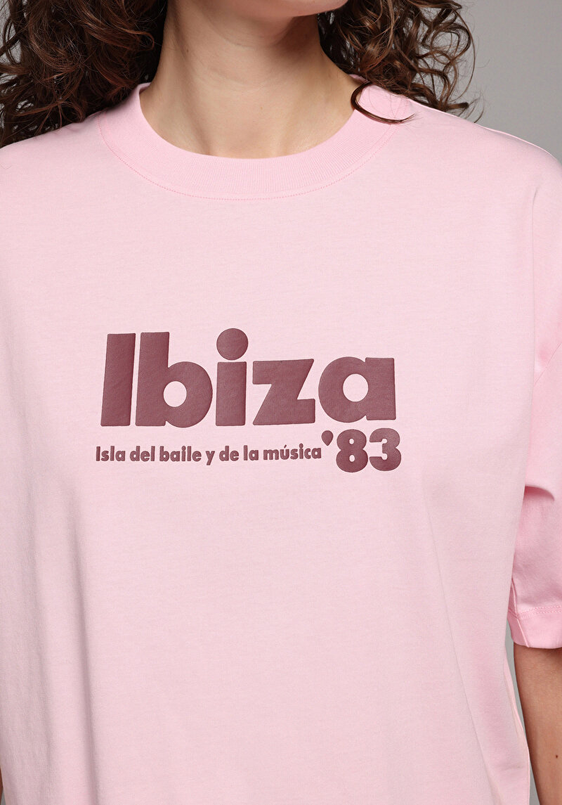 Зображення Футболка З Коротким Рукавом Жіноча Рожева