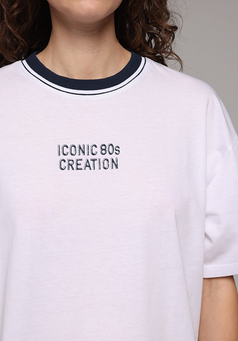 Зображення Футболка З Коротким Рукавом Жіноча Біла