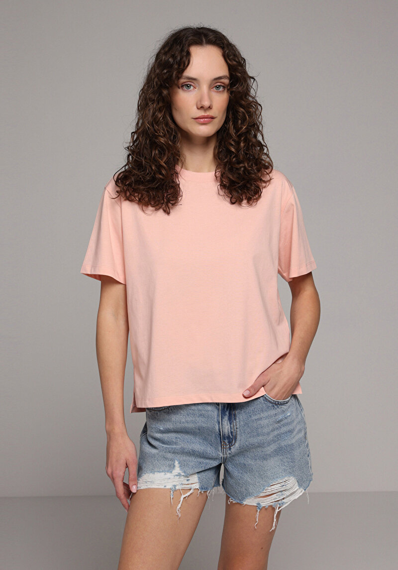 Зображення Футболка З Коротким Рукавом Жіноча Помаранчева
