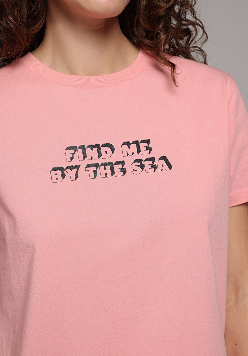 Зображення Футболка З Коротким Рукавом Жіноча Рожева