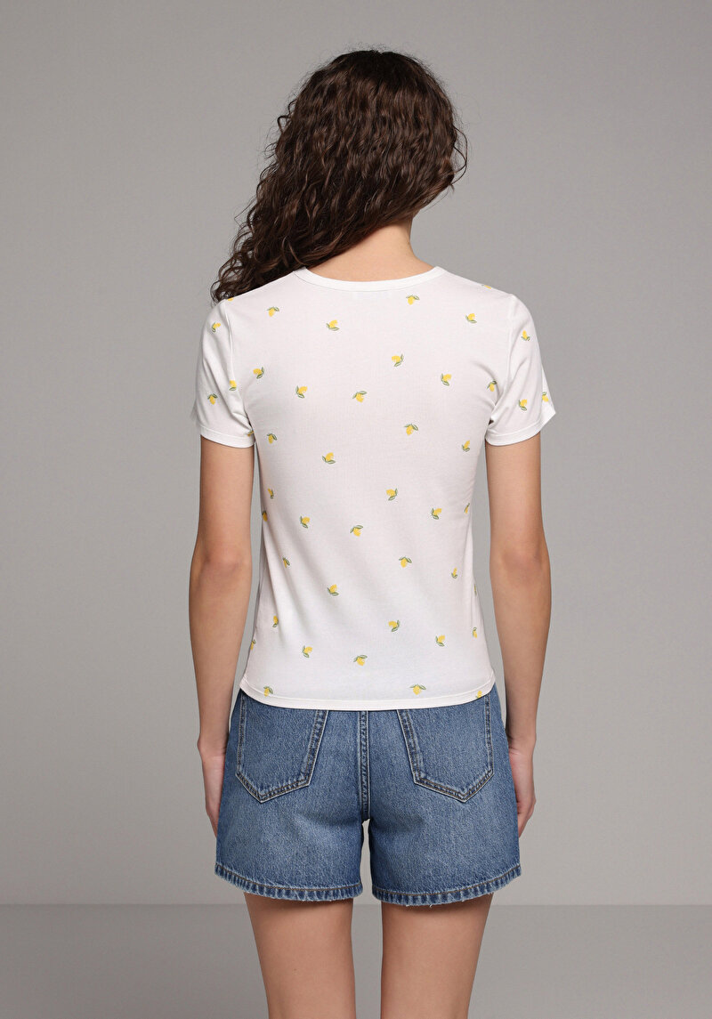 Зображення Футболка З Коротким Рукавом Жіноча Біла