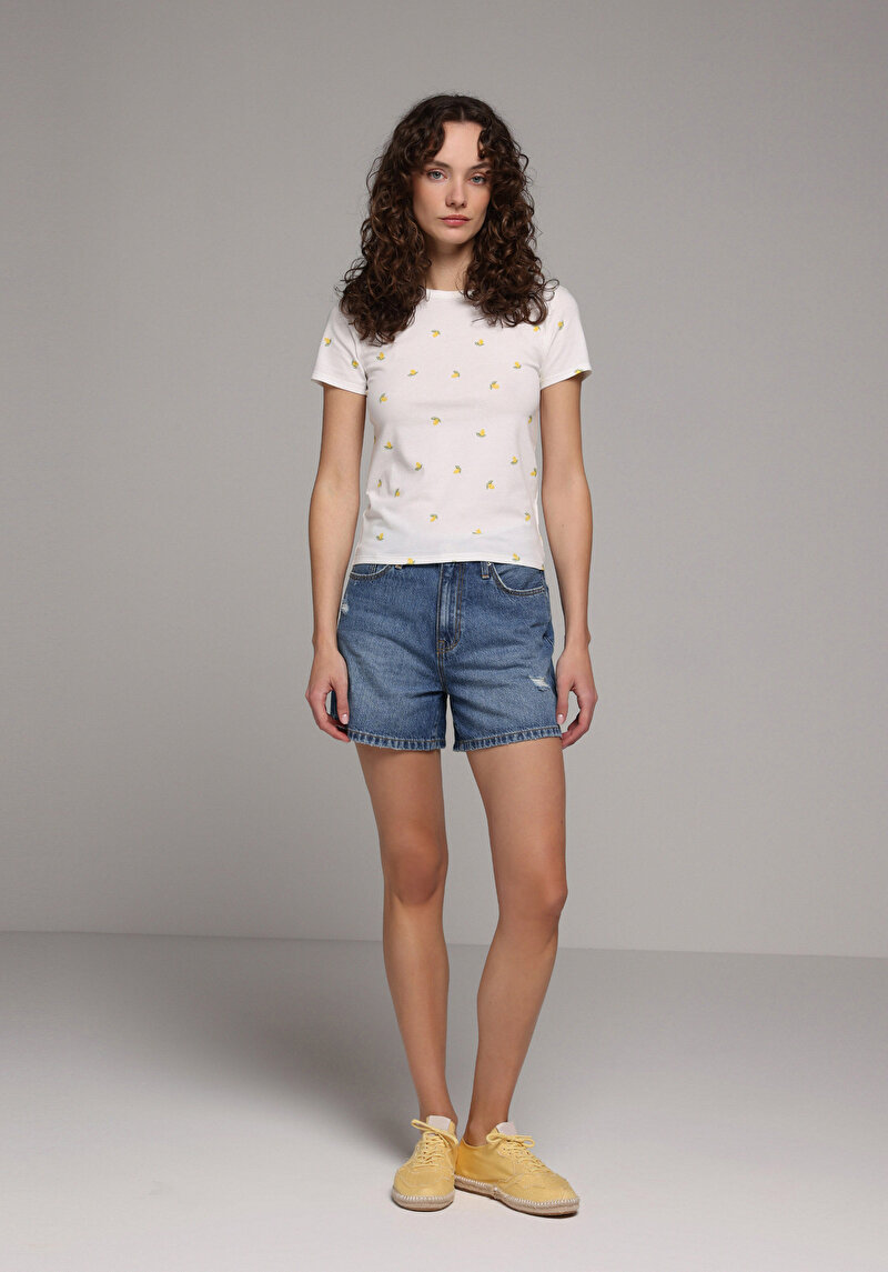 Зображення Футболка З Коротким Рукавом Жіноча Біла