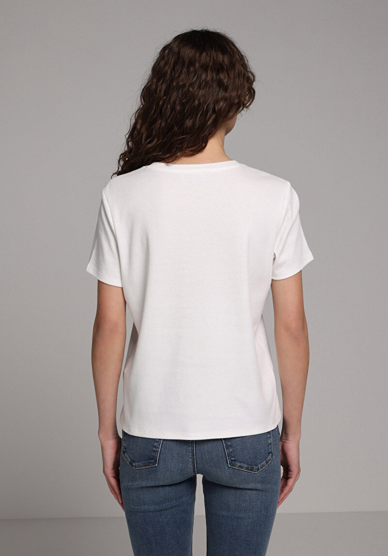 Зображення Футболка З Коротким Рукавом Жіноча Біла