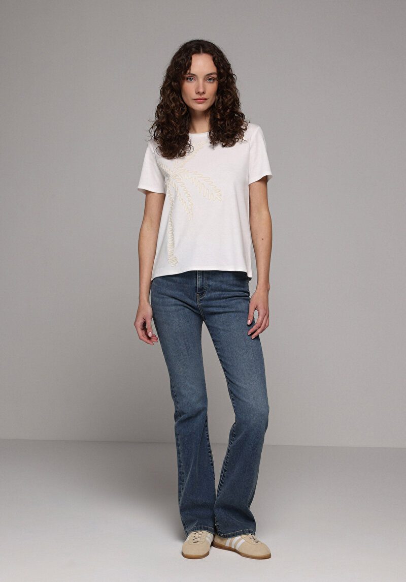 Зображення Футболка З Коротким Рукавом Жіноча Біла