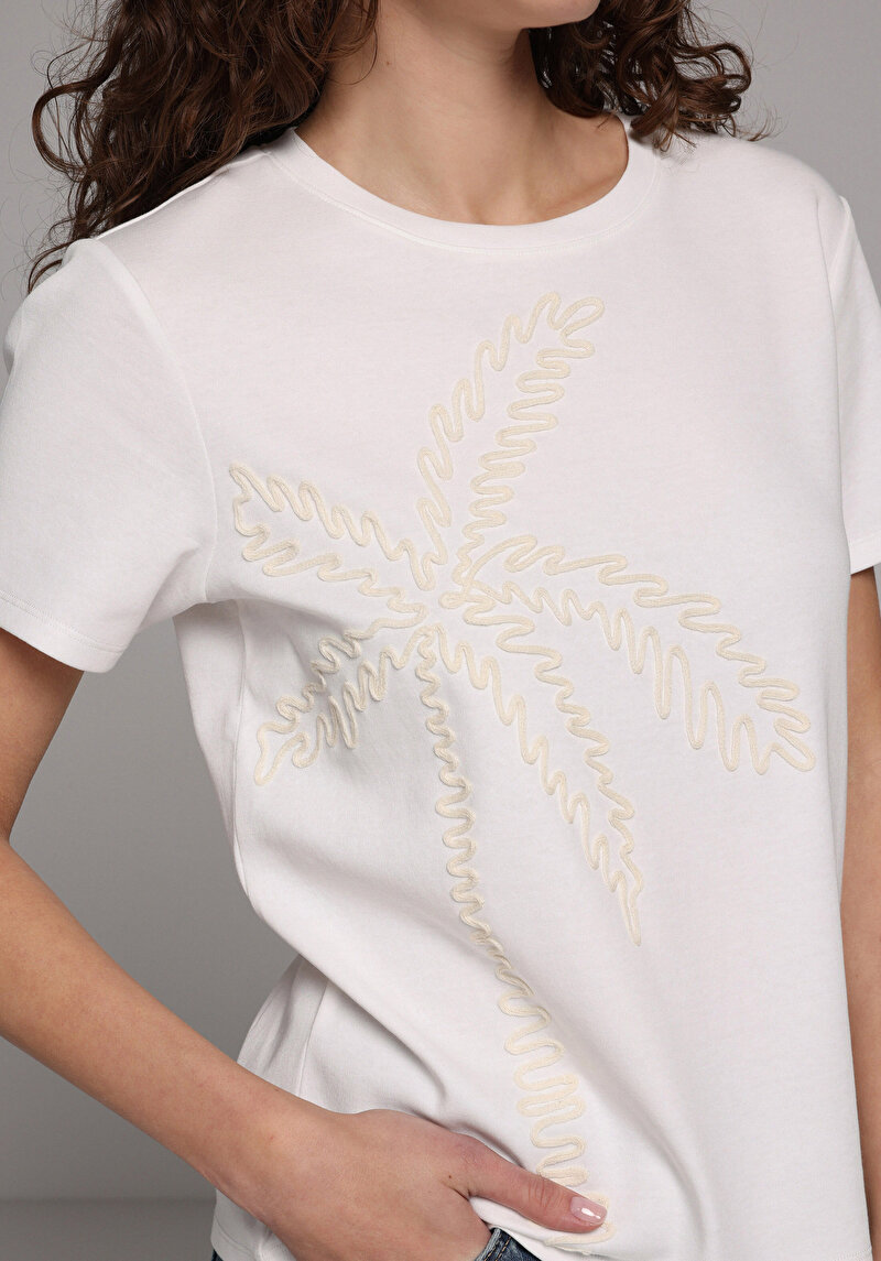 Зображення Футболка З Коротким Рукавом Жіноча Біла