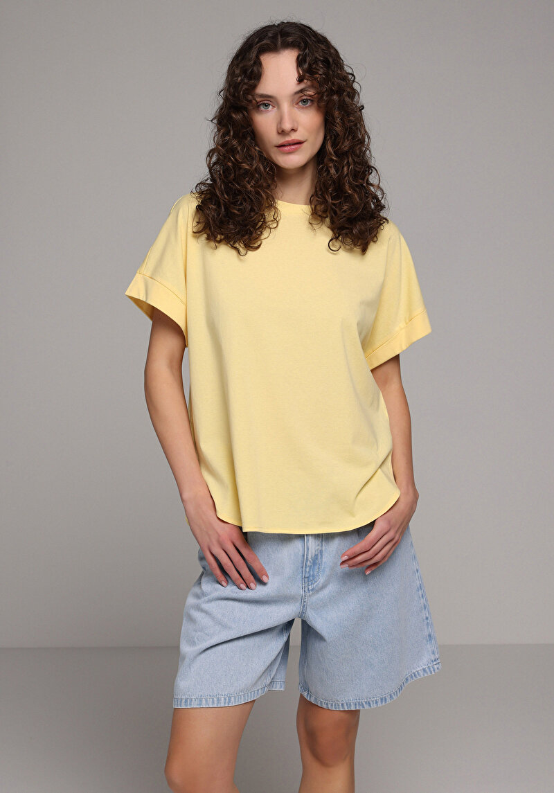 Зображення Футболка З Коротким Рукавом Жіноча Жовта
