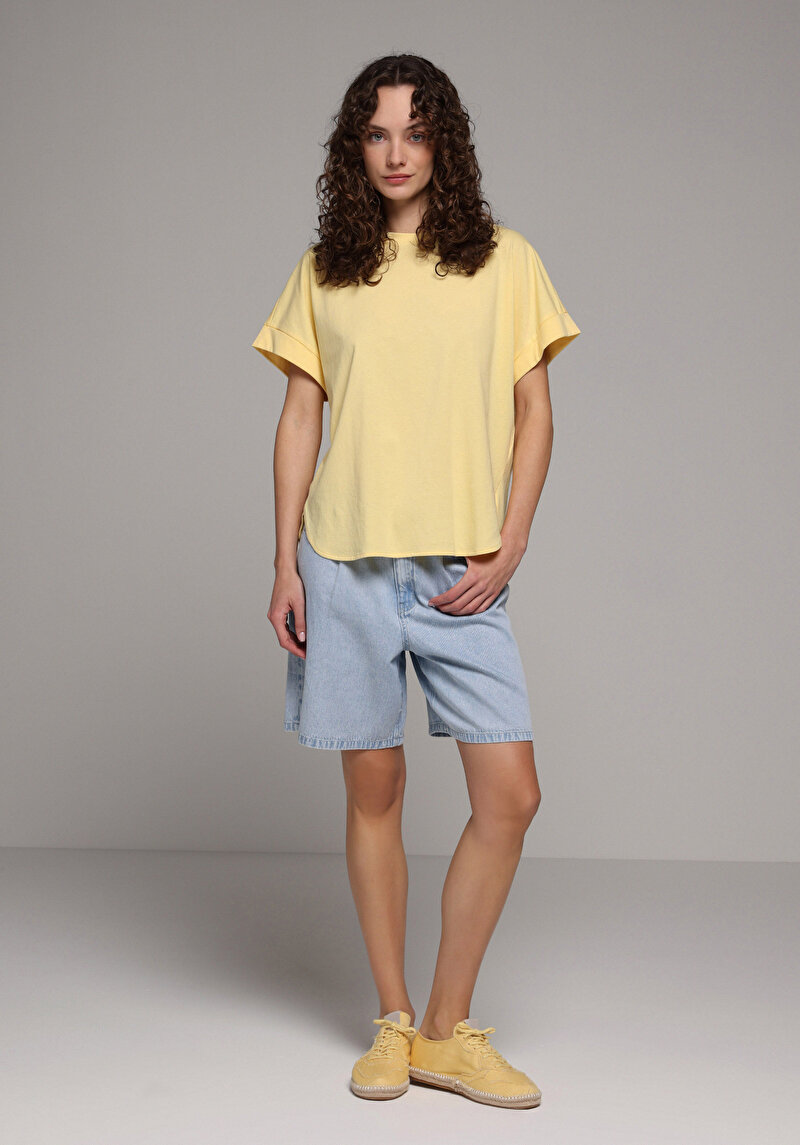 Зображення Футболка З Коротким Рукавом Жіноча Жовта