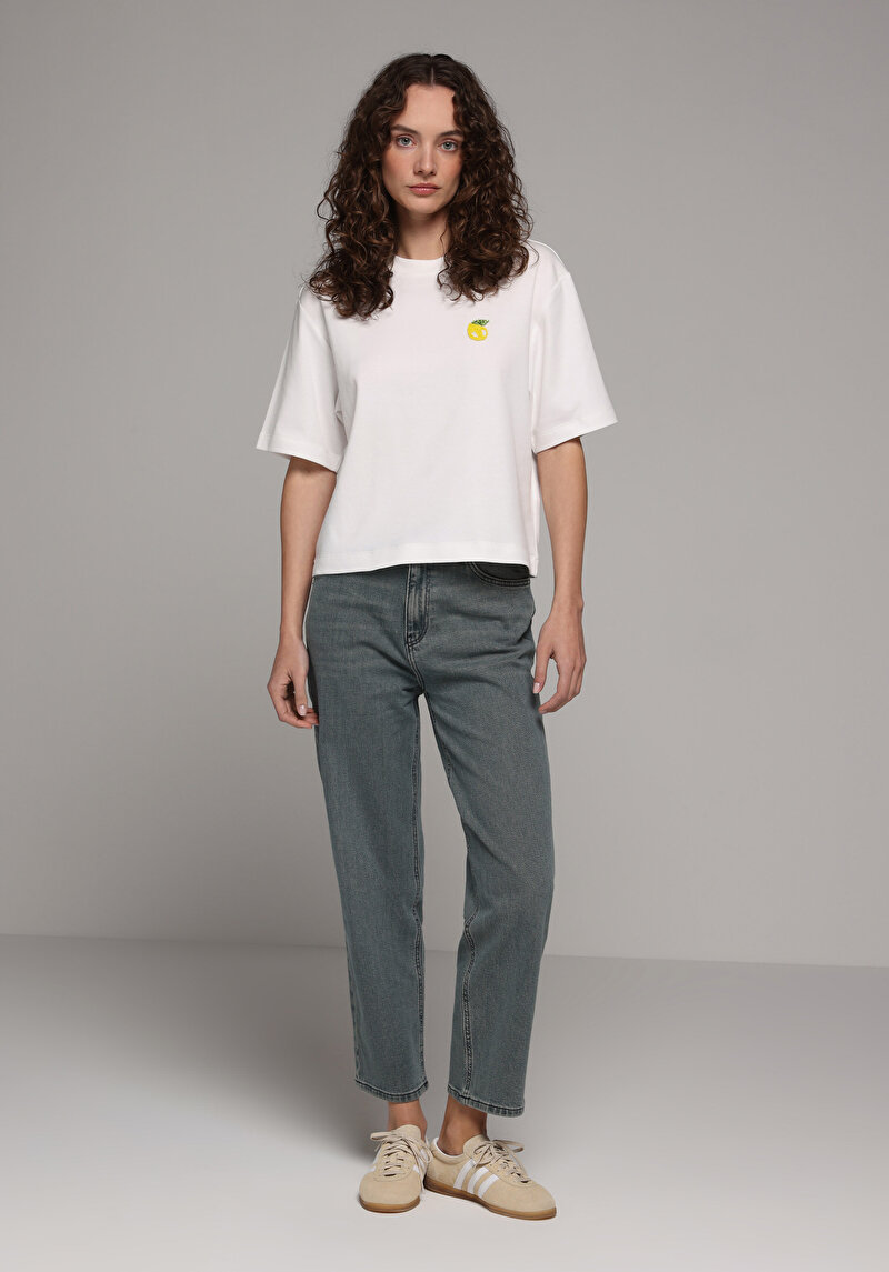 Зображення Футболка З Коротким Рукавом Жіноча Біла