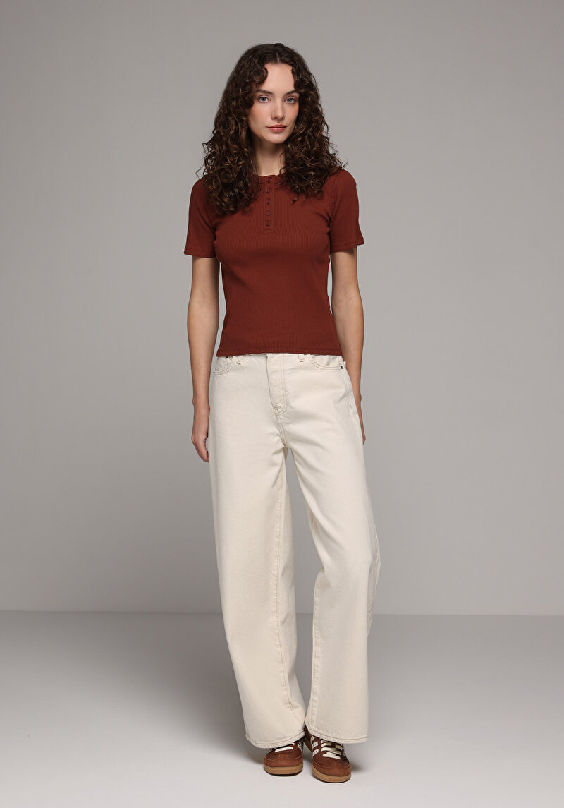 Показати інформацію про Поло З Коротким Рукавом Жіноче Коричневе