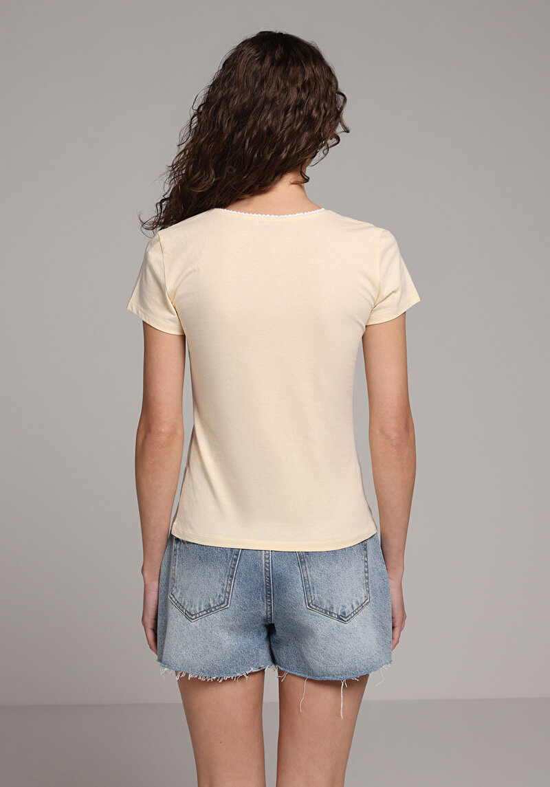 Зображення Блуза З Коротким Рукавом Жіночий Жовта