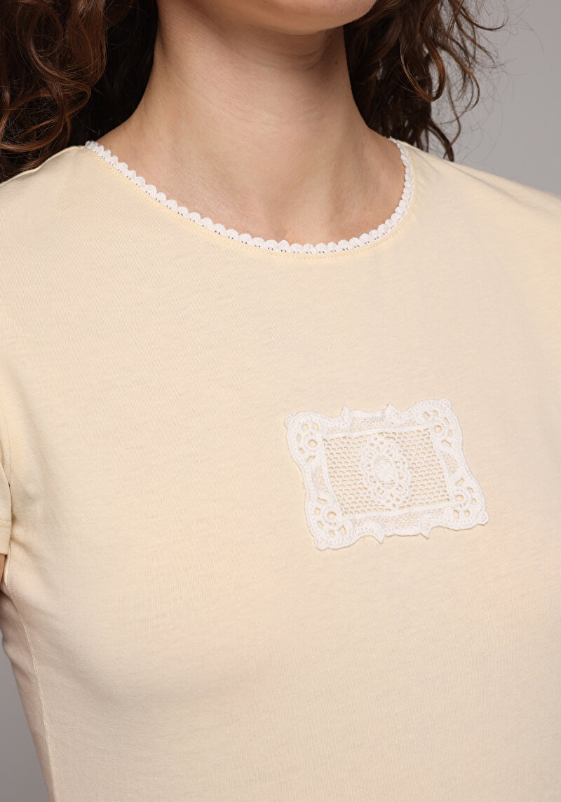 Зображення Блуза З Коротким Рукавом Жіночий Жовта