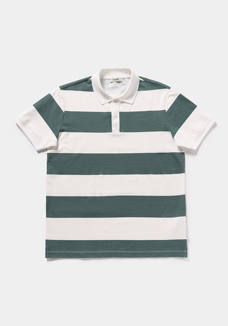 Зображення Поло З Коротким Рукавом Чоловіче Зелене