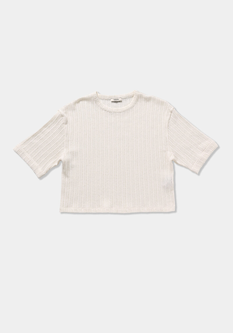 Зображення Светр Із Коротким Рукавом Жіночий Бежевий