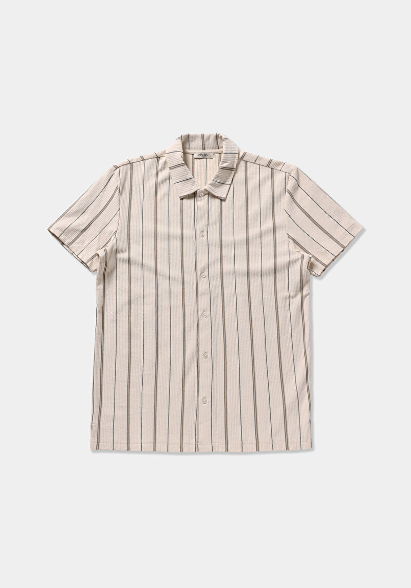 Зображення Поло З Коротким Рукавом Чоловіче Бежеве