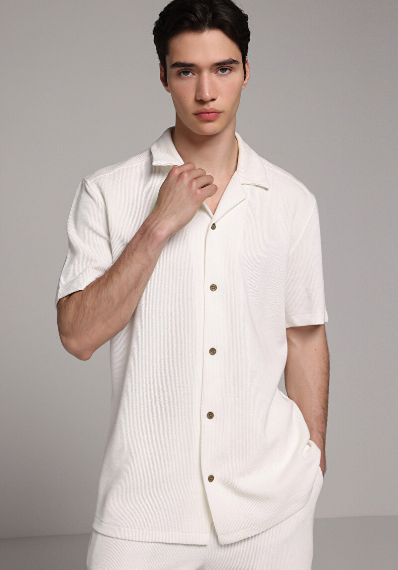 Зображення Сорочка З Коротким Рукавом Чоловіча Біла