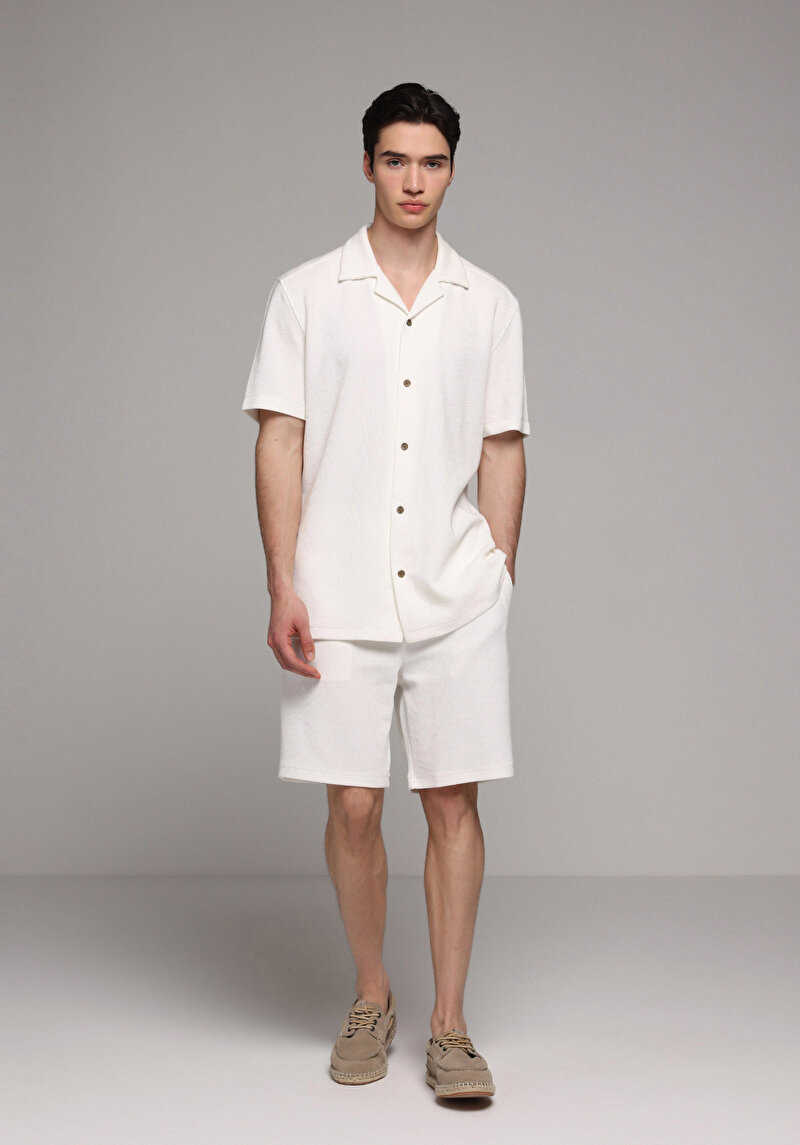 Зображення Сорочка З Коротким Рукавом Чоловіча Біла