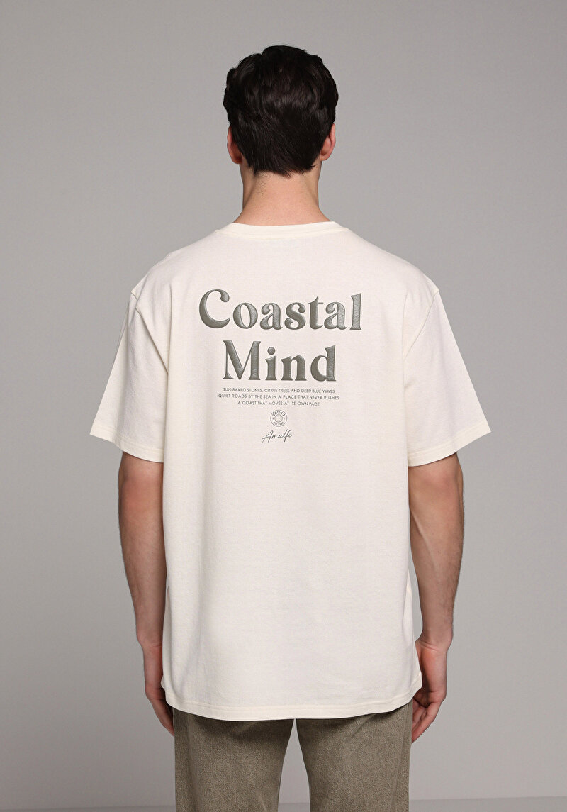 Зображення Футболка З Коротким Рукавом Чоловіча Бежева