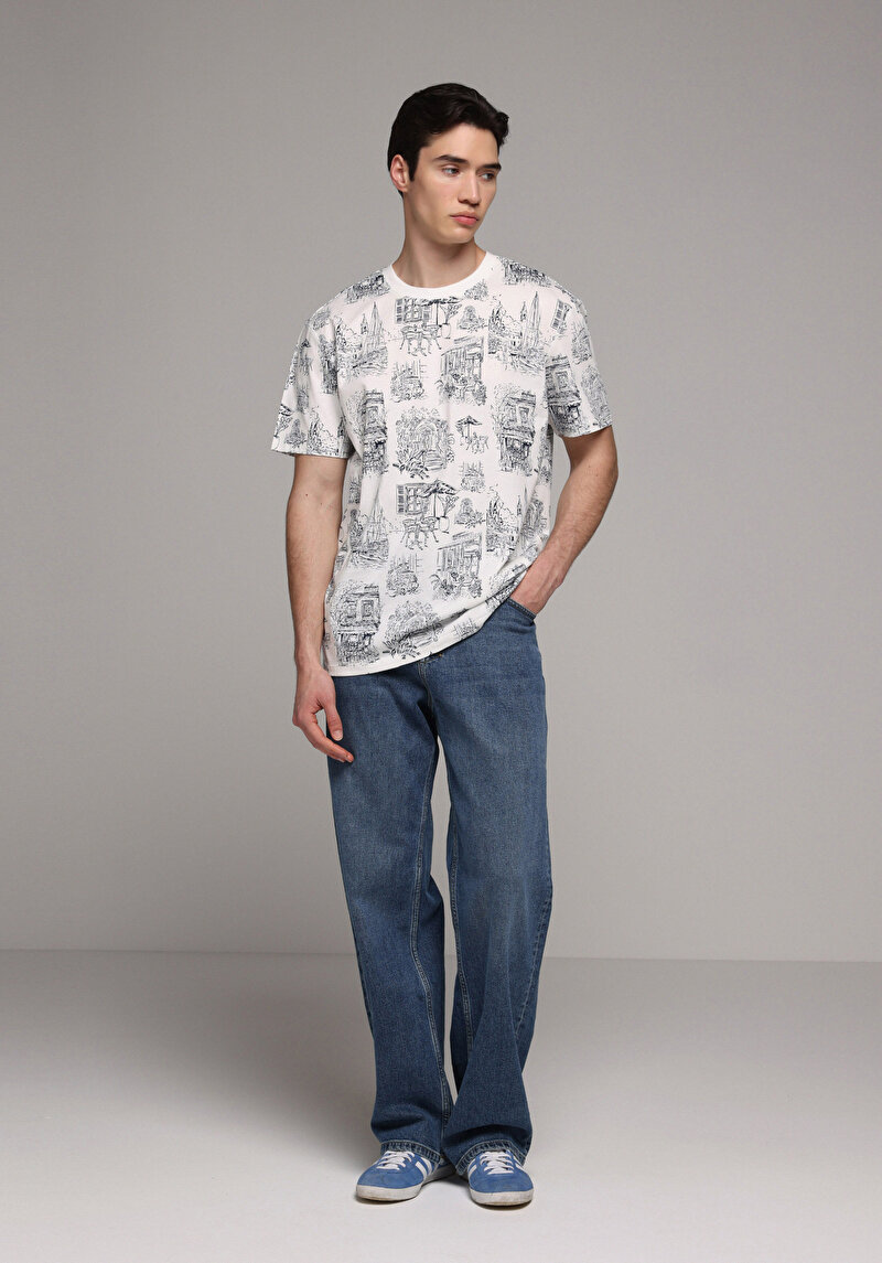 Зображення Футболка З Коротким Рукавом Чоловіча Біла