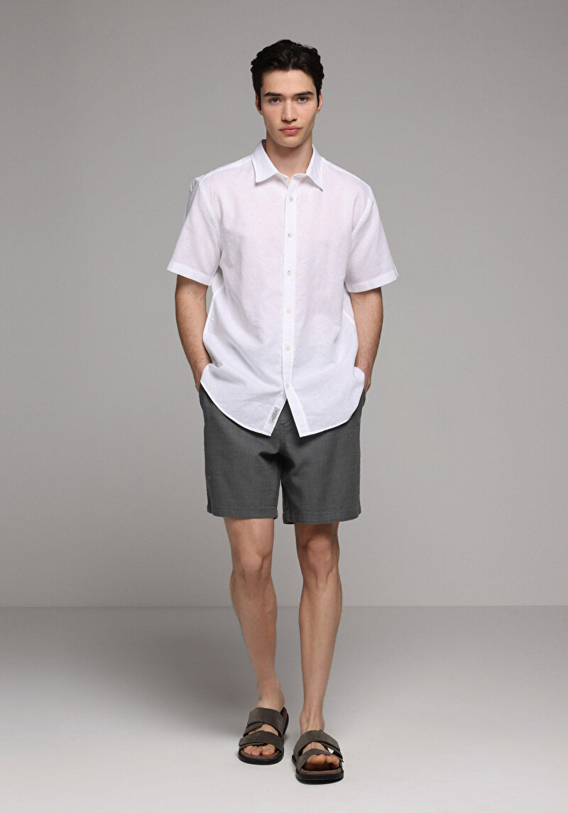 Зображення Сорочка З Коротким Рукавом Чоловіча Біла