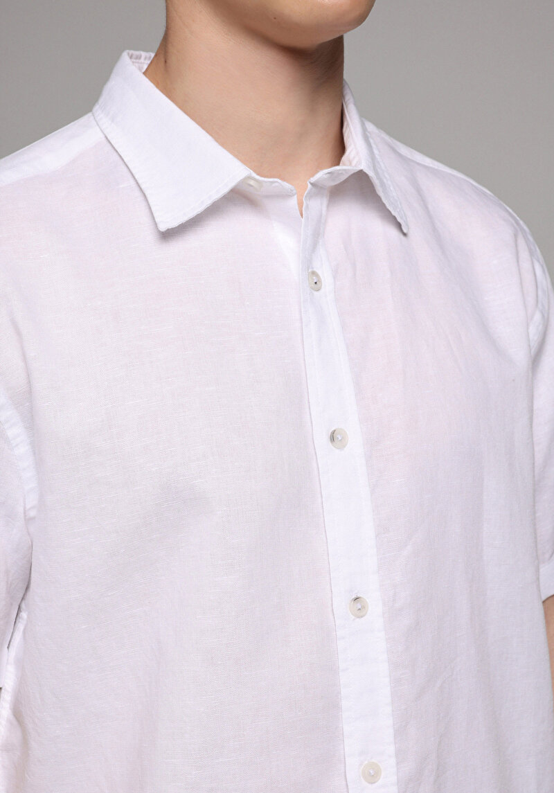 Зображення Сорочка З Коротким Рукавом Чоловіча Біла